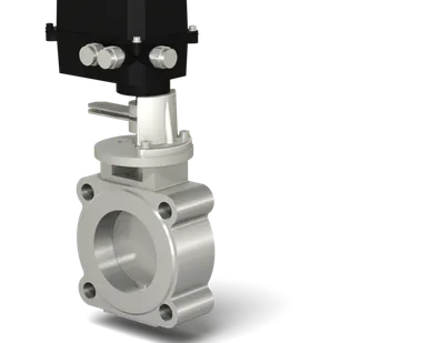 фото Заслонки ЗР дроссельного типа, электропривод, позиционное регулирование