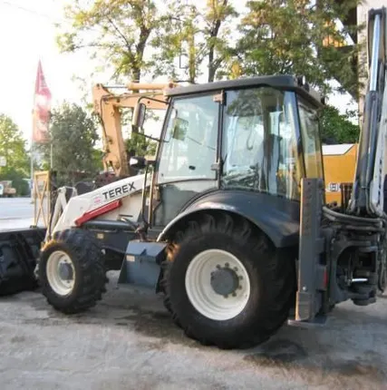 Фото №0 Услуги экскаватора погрузчика Terex