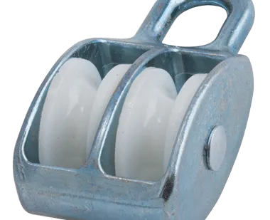 фото Блок двойной с нейлоновым роликом 40 мм