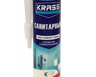 фото Герметик силиконовый санитарный белый KRASS (300 мл)