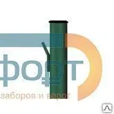 фото Столб для забора с усиком; d-45 мм/ стенка 1,5 мм. ППК (цвет зеленый)