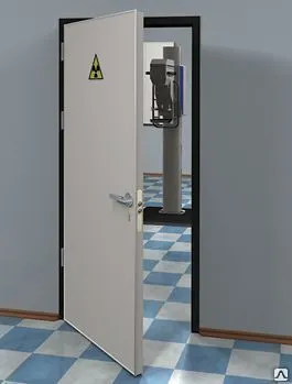 Фото №0 Дверь рентгенозащитная ДЗР-РС-1 размер 980*2080мм,