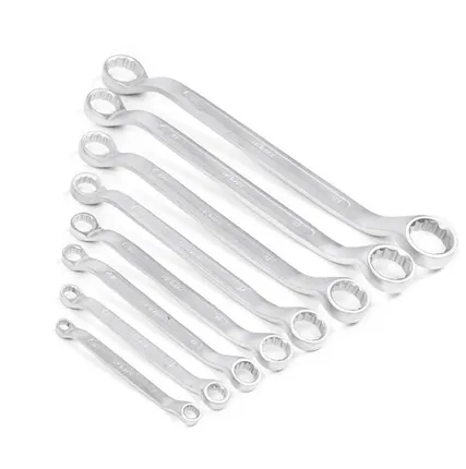 Фото №0 Набор ключей накидных двусторонних 8 шт. (6-24) сатин финиш HORTZ