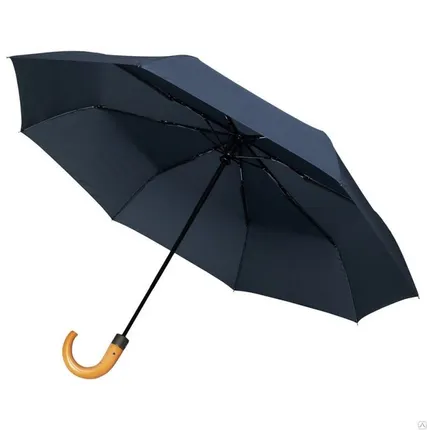 Фото №0 Складной зонт Unit Classic, темно-синий