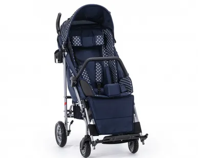 фото Кресло - коляска для детей - инвалидов UMBRELLA размер 3, литые (Черный в клетку)