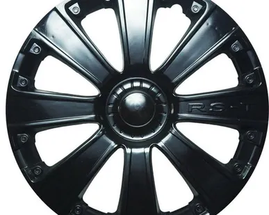 фото 16" Колпаки на колёса "RS-T чёрный глянец" (4 шт.) AK1614