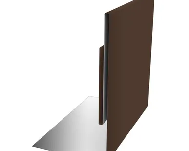 фото Планка приемная оконная 0,5 GreenCoat Pural BT, matt RR 887 шоколадно-коричневый (RAL 8017 шоколад)