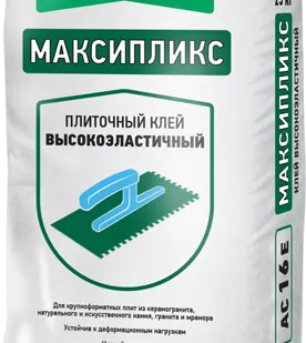 фото Клей для плитки усиленной фиксации серый МАКСИПЛИКС Т-16 25 кг