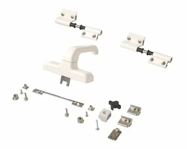 фото Комплект поворотный E-line V.02 + ручка Euro, белый