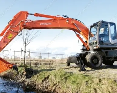 фото Аренда колесного экскаватора Hitachi ZX210W, Москва