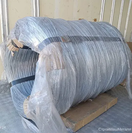 Фото №0 Проволока оцинкованная 4 мм О-2Ц ГОСТ 3282-74