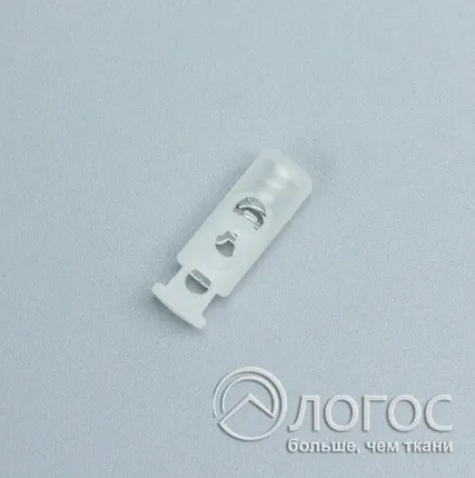 Фото №0 Стопор пласт. "цилиндр" 0305-3124 2-отв., цветн., прозрачный