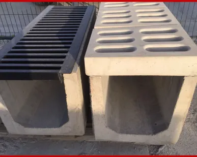 фото Лоток водоотводный бетонный DN 100 H 110 1000×165×110 Е600