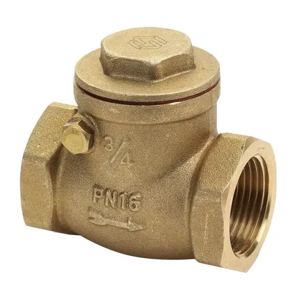 Фото №0 Клапан обратный SGL Ду 50 Ру 16 муфтовый, поворотный, горизонтальный, латунный