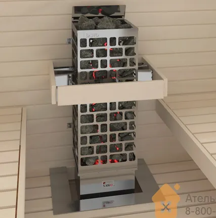 Фото №3 Печь для сауны Sawo Cubos CUB3-45Ni2-P (с блоком, без панели Saunova)