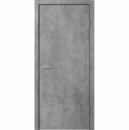 Фото №0 Дверь межкомнатная (Сибирь-Профиль) глухая, микрофлекс, Цемент темный 2000х600мм