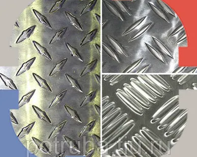 фото Алюминиевый рифленый лист 3х1200х3000 АМГ2 Квинтет