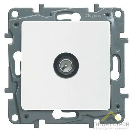 Фото №0 Механизм розетки TV оконечн. 5дБ ETIKA Plus бел. Legrand 672265