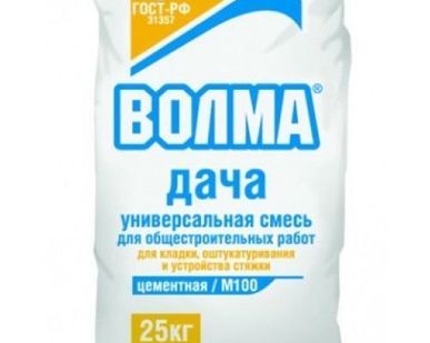 фото Универсальная цементная смесь для общестроительных работ "ВОЛМА-ДАЧА"