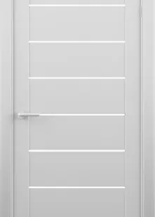 фото Межкомнатные двери ALBERO "Сеул" Белый винил (ДО)