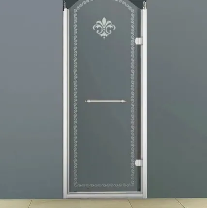 Фото №0 Душевая дверь распашная Cezares Retro 90 см прозрачное c матовым узором RET