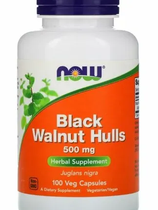 Фото №0 Now Black Walnut Hulls 500 мг, 100 капс.