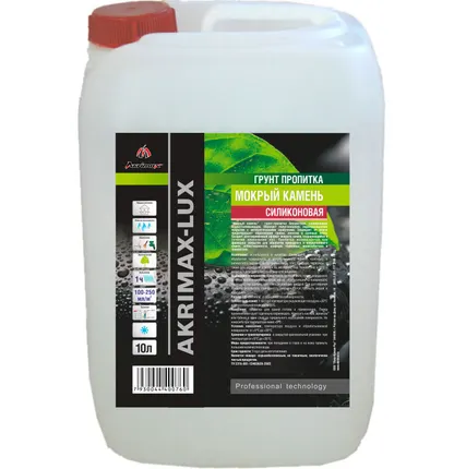 Фото №0 Грунт-Пропитка  Akrimax "Мокрый камень" 10л