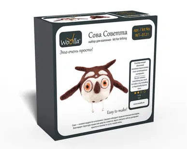 фото "Woolla" WT-0121 "Сова Советта" набор для валяния .
