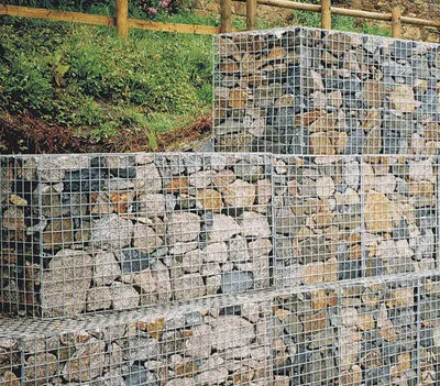 Фото №0 Габионные конструкции коробчатые 3х1х0,5, ЦП, 2 диафрагмы
в