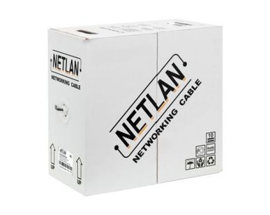 фото Кабель NETLAN U/UTP 2 пары, Кат.5, 100МГц, одножильный, CCA (омедненный)