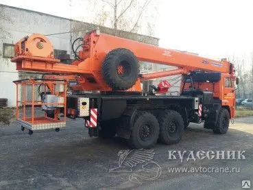 фото Подъемник на автокране ПКС-55713-5К-3 на шасси КАМАЗ-43118