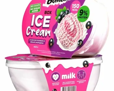 фото Bombbar Мороженое молочное Low Calorie, 400 гр.