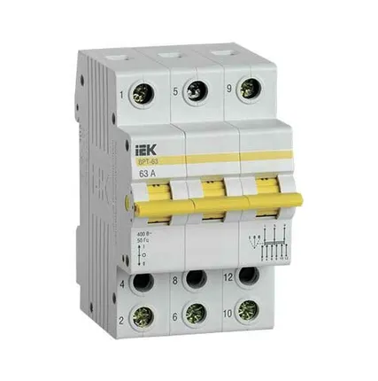 Фото №0 Переключатель трехпозиционный IEK 3P 63А