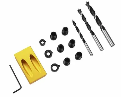 фото Кондуктор для сверления наклонных отверстий + набор аксессуаров (14 предметов) DEKO WWT14