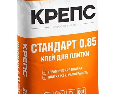 фото Клей для плитки Стандарт 0,85 , КРЕПС 25 кг