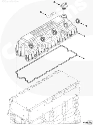 Фото №0 Уплотнительное кольцо форсунки в клапанной крышке Cummins ISF 3,8 4940584