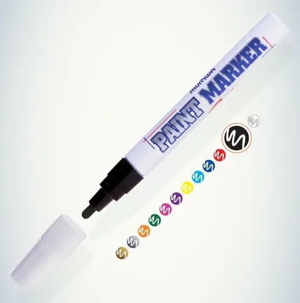 Фото №0 Маркер-краска 4мм нитро-основа черн. MunHwa Б0048230