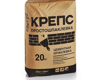 фото Шпаклевка финишная Простошпаклевка белая Крепс, 20кг