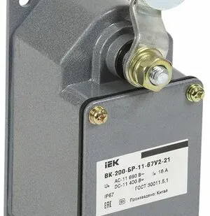 фото Выключатель концевой ВК-200-БР-11-67У2-21 IP67 (рычаг...