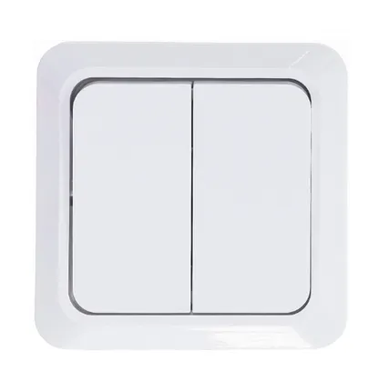 Фото №0 UNIVersal Выключатель 2-кл.ОП Олимп 10А IP20 белый О0023 UNIVersal