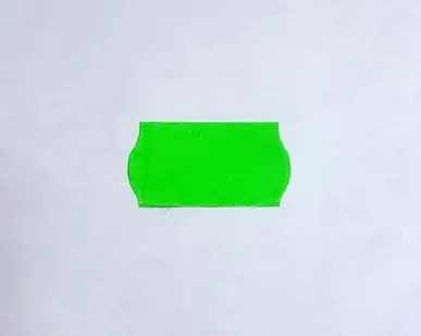 фото Этикет-лента зеленая МЕТО малая PN (волна) 22х12мм (700эт./270рол), М/зеленая