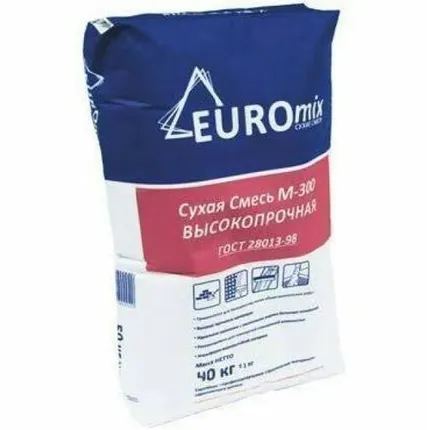 Фото №0 Пескобетон Евромикс М-300 40 кг