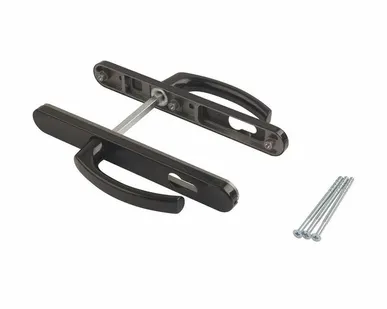 фото Гарнитур нажимной FKS подпружиненный, со сплошной накладкой (30мм), с закрытыми винтами , Черный