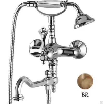 Фото №0 Смеситель для ванны бронза, ручка бронза Cezares Margot MARGOT-VDFM2-02-M C