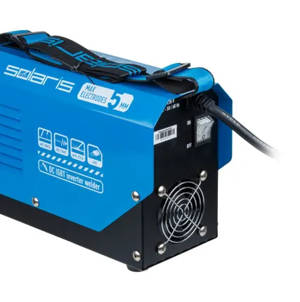 Фото №1 Сварочный инверторный аппарат Solaris MMA-260, 20-250 А, электрод 1.6-5 мм, ПВ 70%