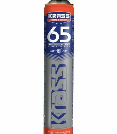 Фото №0 Пена монтажная КRАSS Home Edition 65л пист всесез 840 мл