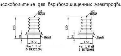 фото Изолятор проходной высоковольтный для взрывозащищенных электродвигателей серии ВАО 6 кВ исп. 2 (5 ВК.720.016)