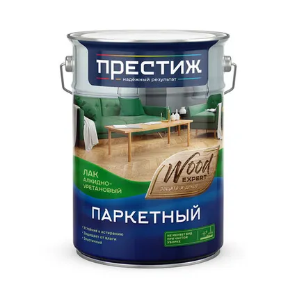 Фото №0 Лак паркетный глянцевый Престиж, 5 л