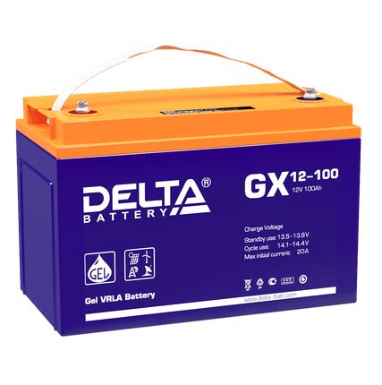 Фото №0 Аккумулятор Delta GX 12-100