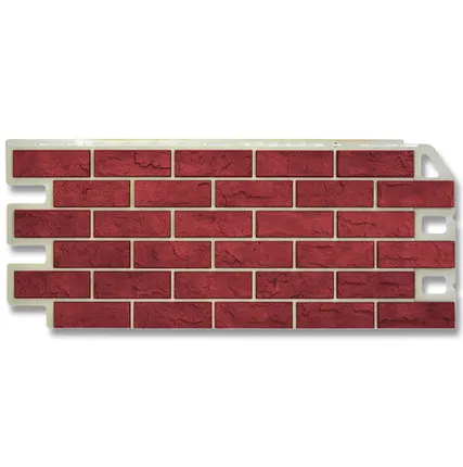 Фото №0 Фасадная панель (АП) "КИРПИЧ" Красный 1140*480 мм (раб.размер 1010*450)